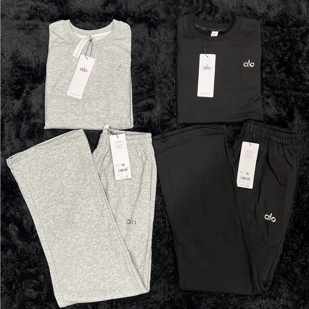 ALO Yoga Black and Gray Set